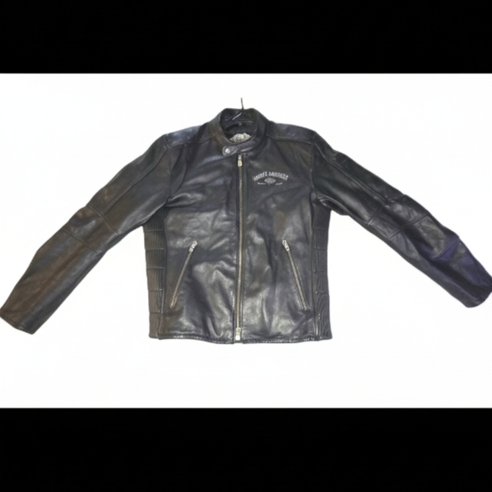 Men's Harley Davidson Black Leather Jacket (2005)